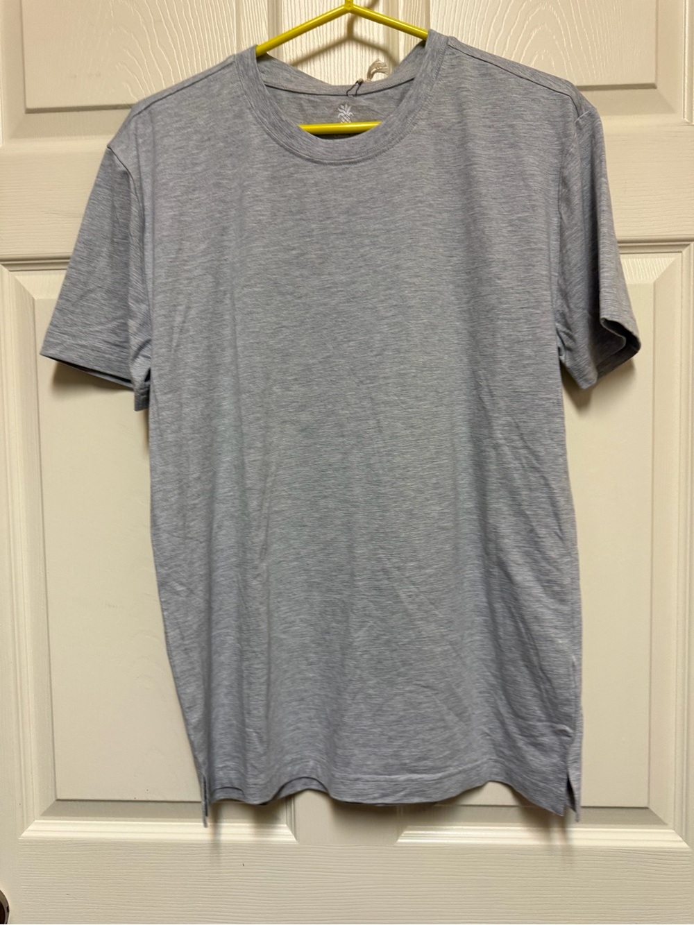Men's Crew Neck Short Sleeve T-Shirt in Light Gray